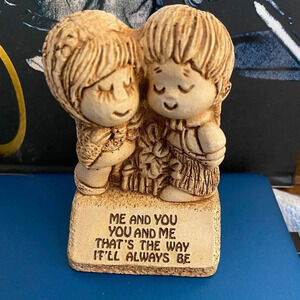 Vintage figurine decor Paula 1970 W.138 Made in USA Me and you You and That’s th